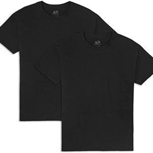 Fruit of the Loom Men's Eversoft Cotton T-Shirts & Tank Tops 2XL BLACK